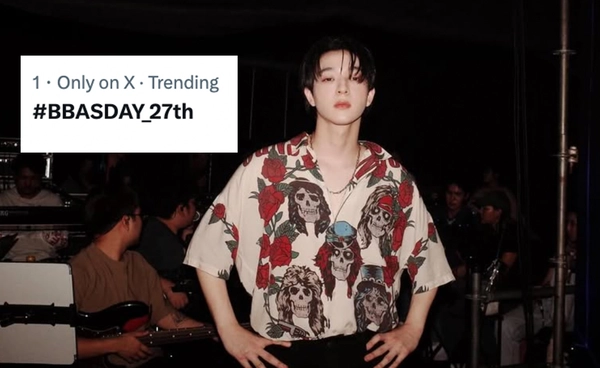 "บาส หัสณัฐ" #BBASDAY_27th ขึ้นเทรนด์อันดับ 1 รับวันเกิด 