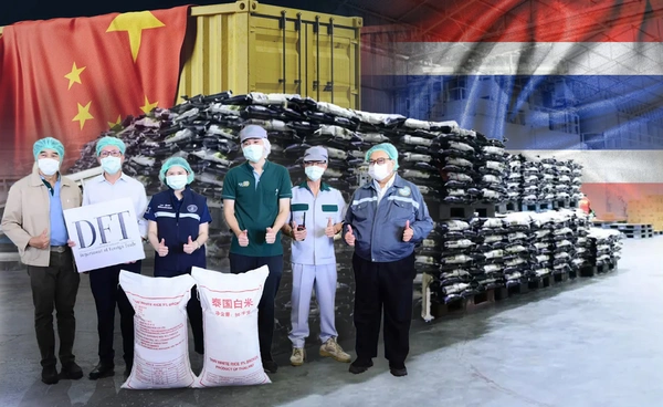 ล็อตแรกจีทูจี ไทยส่งออกข้าว 4 หมื่นตันให้จีน 