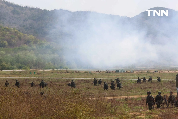 รูป-"ไทย-สหรัฐฯ-เกาหลีใต้-สิงคโปร์" ฝึกร่วมผสม คอบร้าโกลด์ 2026 ยกพลขึ้นบก โชว์ศักยภาพกำลังรบ 4 ชาติ-13