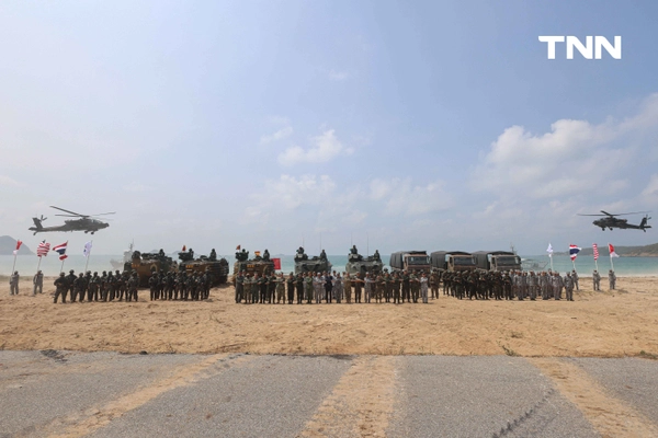 รูป-"ไทย-สหรัฐฯ-เกาหลีใต้-สิงคโปร์" ฝึกร่วมผสม คอบร้าโกลด์ 2026 ยกพลขึ้นบก โชว์ศักยภาพกำลังรบ 4 ชาติ-25