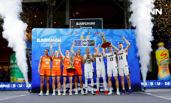 รูป-ปิดม่านศึกฟีบ้า 3x3 สุดยิ่งใหญ่ หนุ่มอเมริกาควงสาวเนเธอแลนด์ผงาดแชมป์ ท่ามกลางเสียงชื่นชมจากแฟนบาสทั่วโลก-9