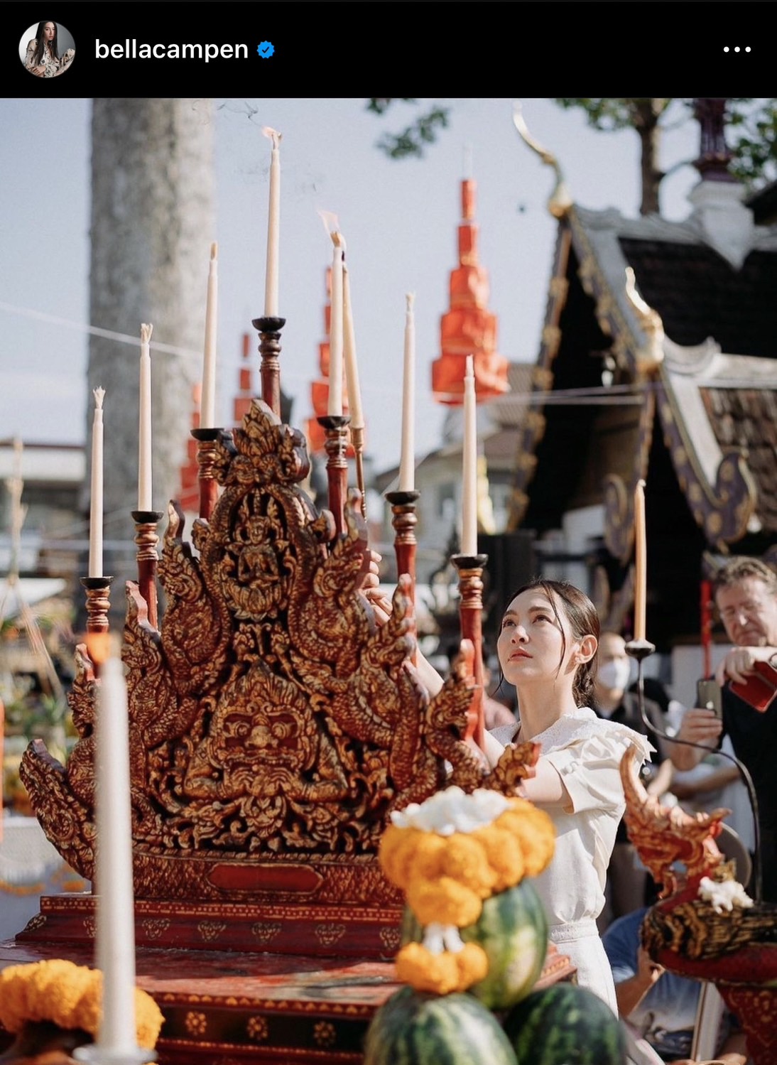 เบลล่า ราณี ร่วมเป็นเจ้าภาพเครื่องบวงสรวง งานประเพณีของจังหวัดเชียงใหม่