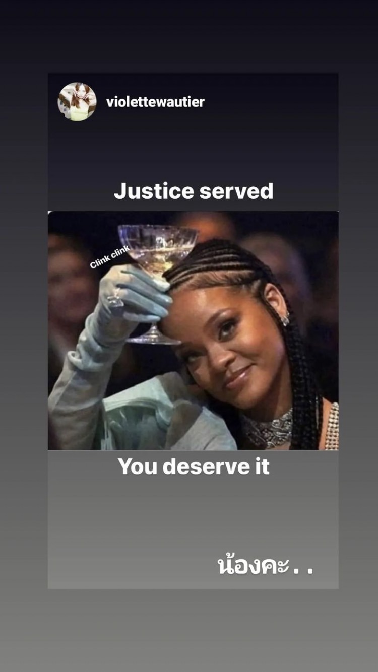 น้ำหอม นารดาเพื่อนสาวของ ก้อย อรัชพร โพสต์สตอรี่แซ่บ รำคาญผู้หญิงคนหนึ่ง แต่ก้อยไม่ให้พูดชื่อ 