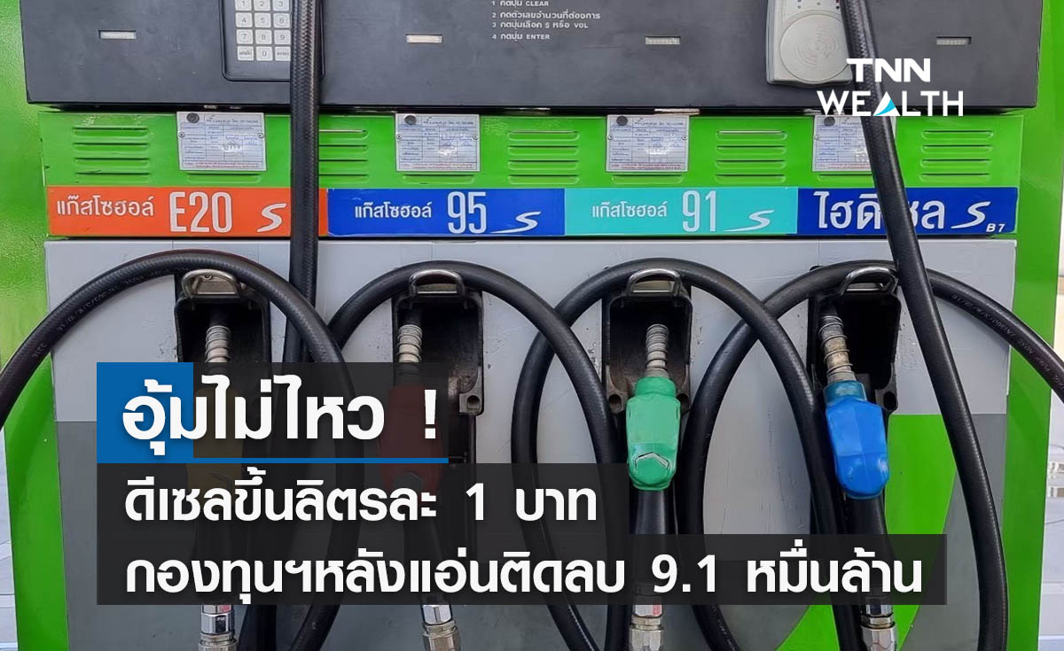 ราคาน้ำมันพรุ่งนี้ 2565 (14 มิ.ย.) ดีเซลขึ้นลิตรละ 1 บาท กองทุนฯหลังแอ่นติดลบ 9.1 หมื่นล้าน
