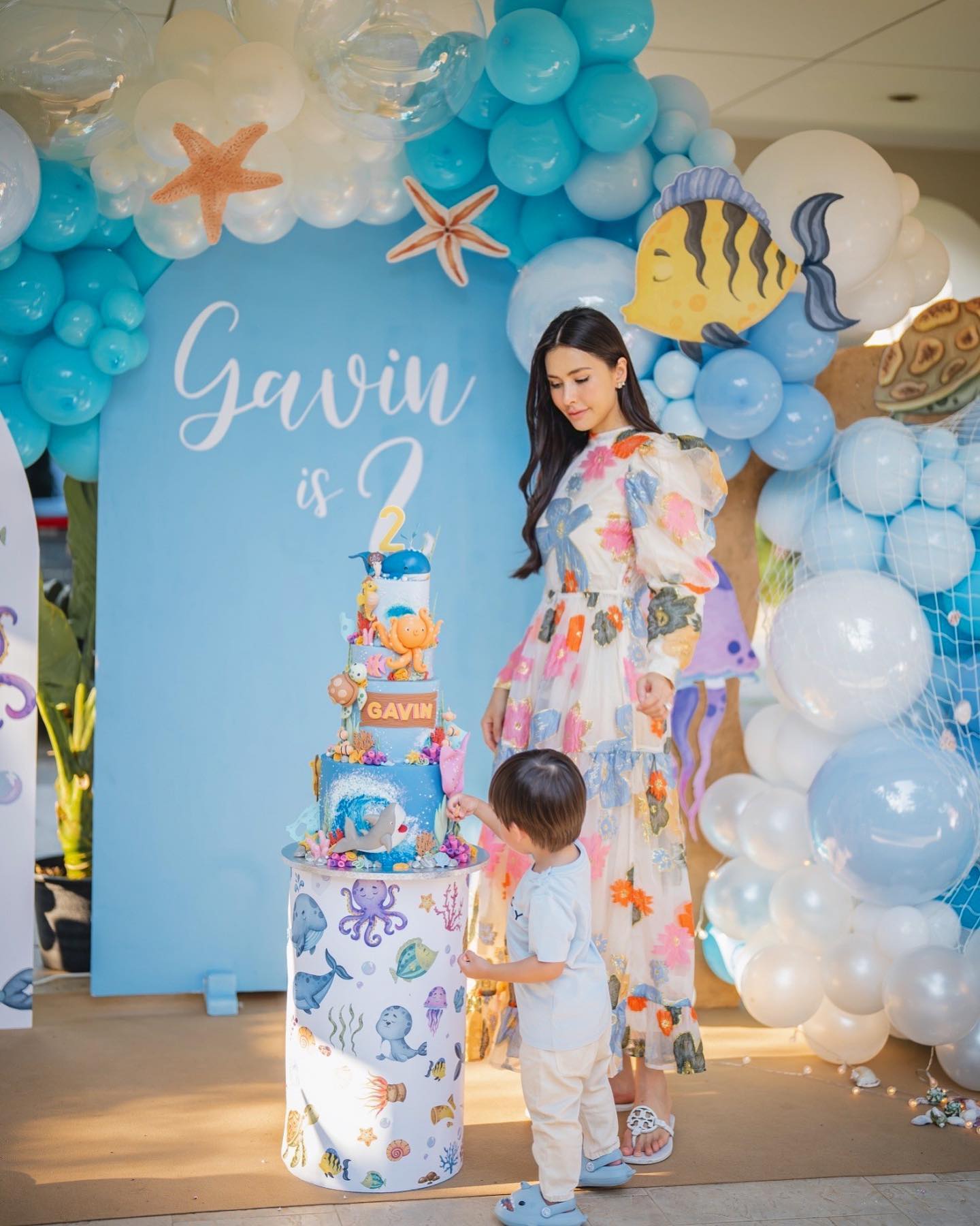 เนรมิตรสวนสนุกเพื่อลูกชาย ศรีริต้า จัดงานวันเกิดฉลอง 2 ขวบ น้องกวิณท์