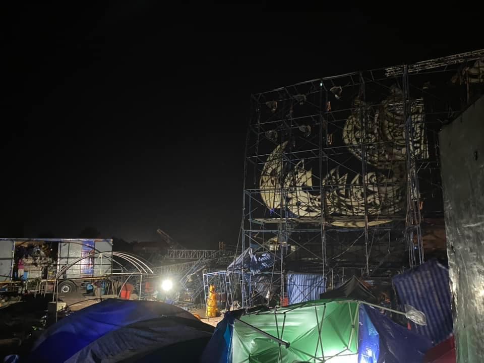 พายุถล่มเวทีพังยับ!! หมอลำระเบียบวาทะศิลป์ ยกเลิกโชว์ที่ จ.บึงกาฬ ด่วน