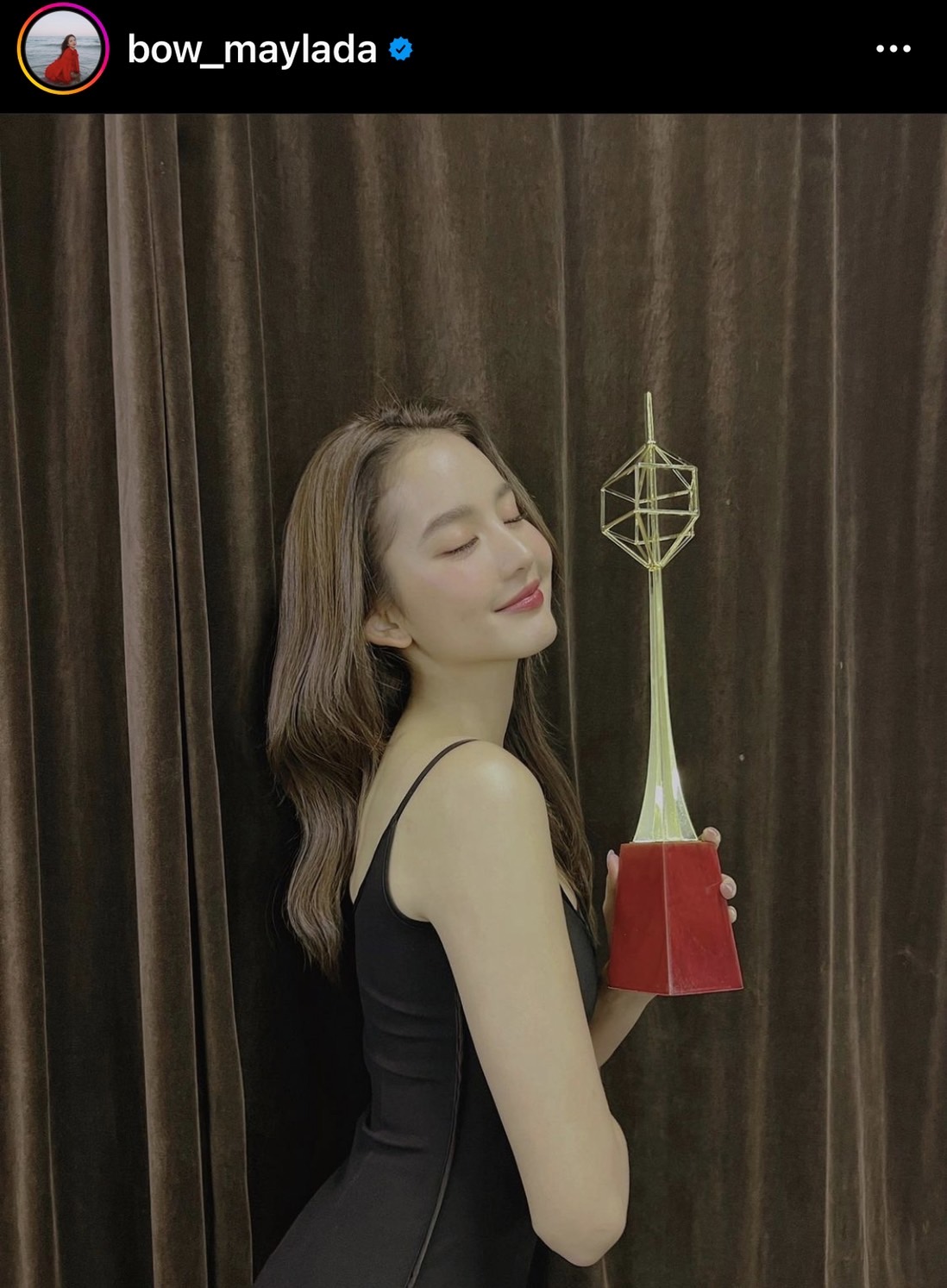  โบว์ เมลดา เผยเป็นกำลังใจในการทำงาน หลังได้รางวัลโทรทัศน์ทองคำ