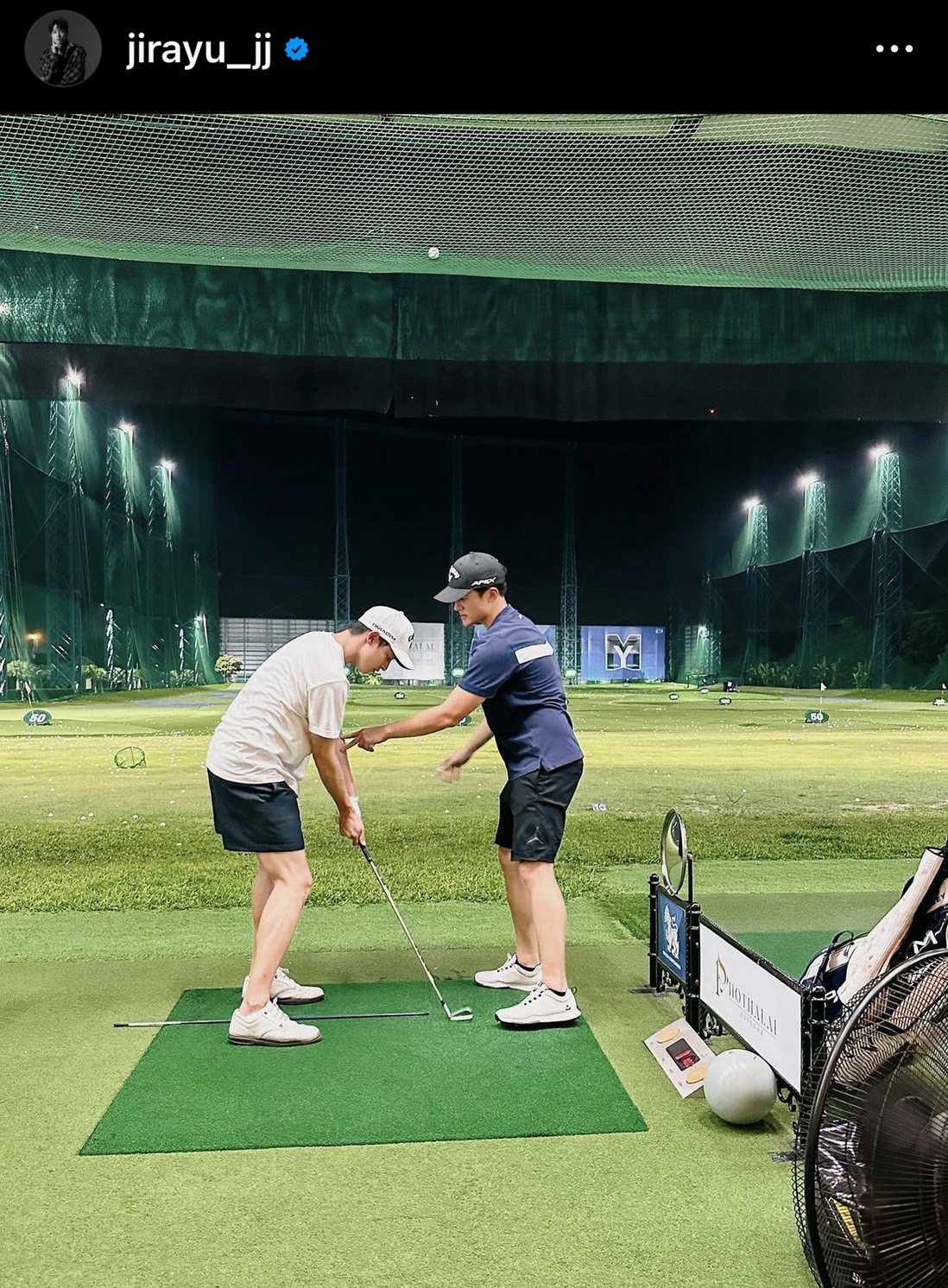 เจมส์ จิ ชมเปาะ เจมส์ มาร์ สอนตีกอล์ฟอย่างเทพ!!