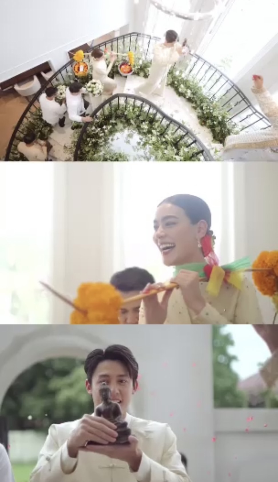 เปิดโมเมนต์พิธีหมั้นสุดอบอุ่น ว่าที่บ่าวสาว หมาก-คิม 