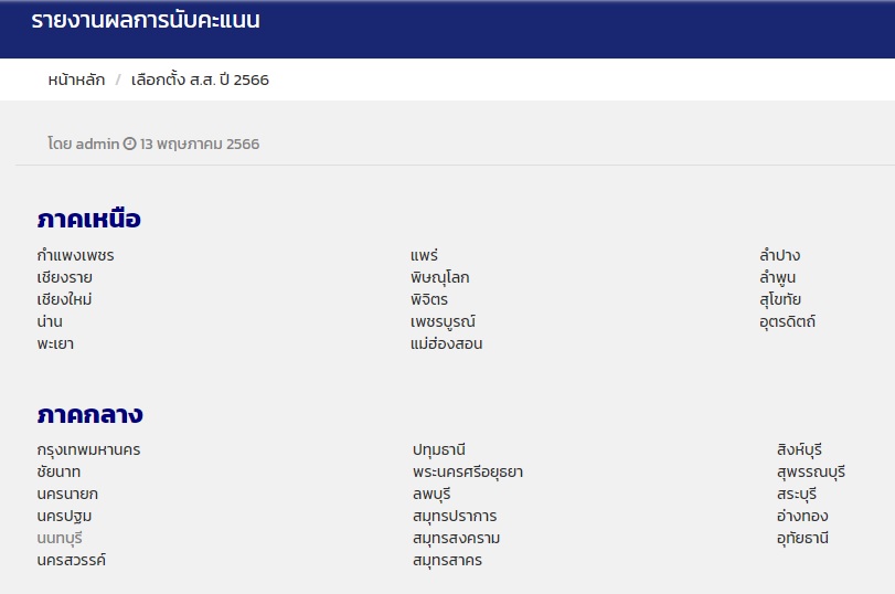 เลือกตั้ง 2566 ผลนับคะแนนเลือกตั้งอย่างเป็นทางการ ตรวจสอบได้ที่นี่ 