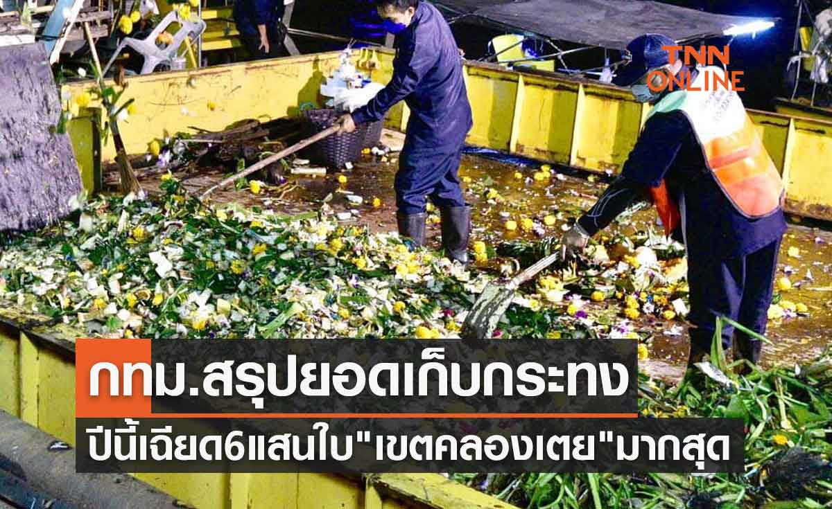 งานลอยกระทง 2565 กทม.สรุปยอดเก็บกระทงเฉียด 6 แสนใบ "เขตคลองเตย" มากสุด