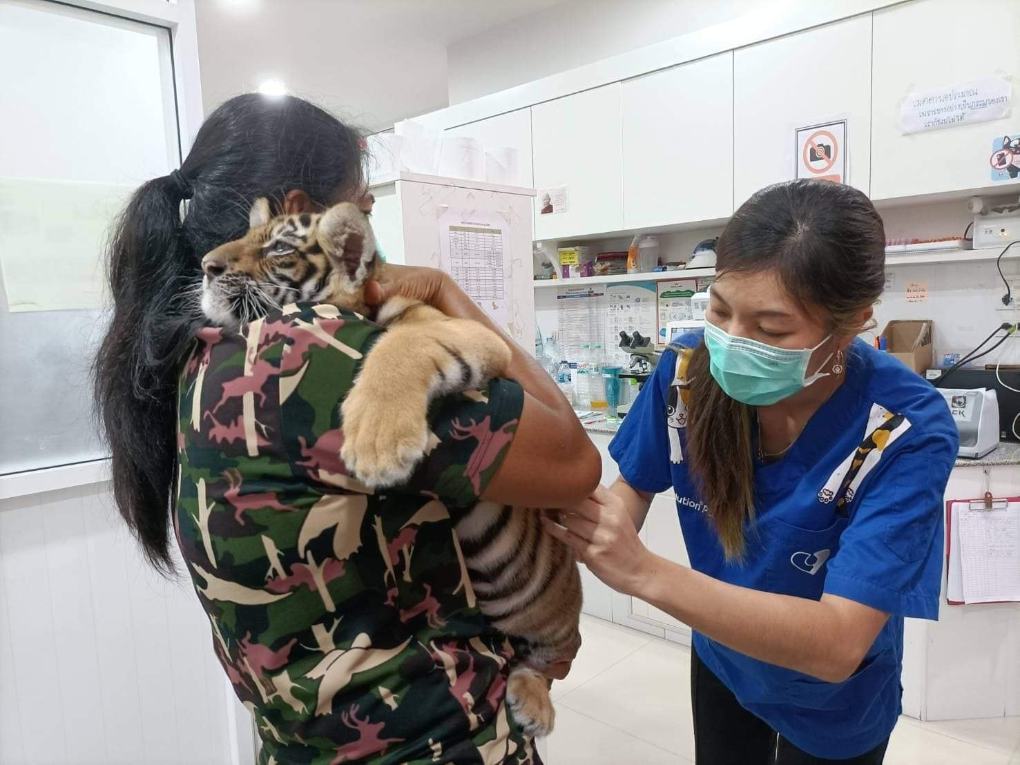 เผยภาพล่าสุด “น้องขวัญ” ขอหลับดีกว่าหลังถูกคุณหมอจิ้มก้น