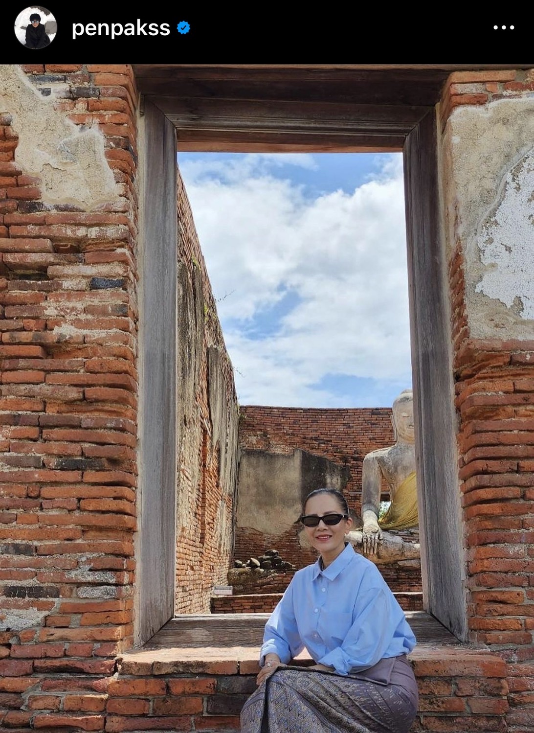 ต่าย เพ็ญพักตร์ ใส่ผ้าไทยเที่ยวอยุธยาตามรอย ลิซ่า ต่าย เพ็ญพักตร์ ใส่ผ้าไทยเที่ยวอยุธยาตามรอย ลิซ่า