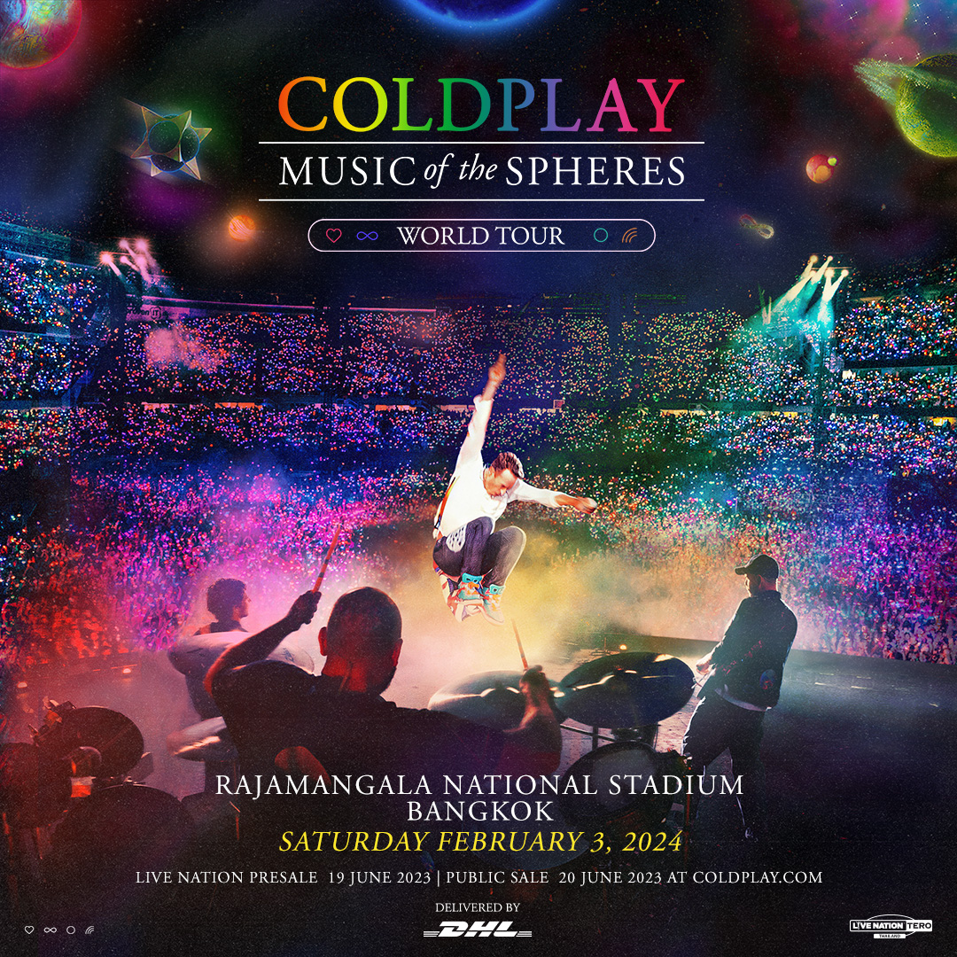 สิ้นสุดการรอคอย! คอนเสิร์ต COLDPLAY วงดนตรีชื่อดัง จัดในไทย 3 กุมภาพันธ์ 2567 สิ้นสุดการรอคอย! คอนเสิร์ต COLDPLAY วงดนตรีชื่อดัง จัดในไทย 3 กุมภาพันธ์ 2567