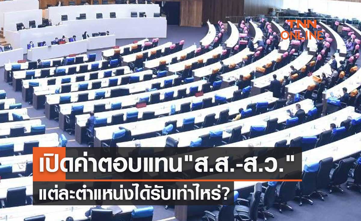 เปิดตัวเลขค่าตอบแทน-สวัสดิการ "ส.ส.-ส.ว." แต่ละตำแหน่งได้รับเท่าไหร่?