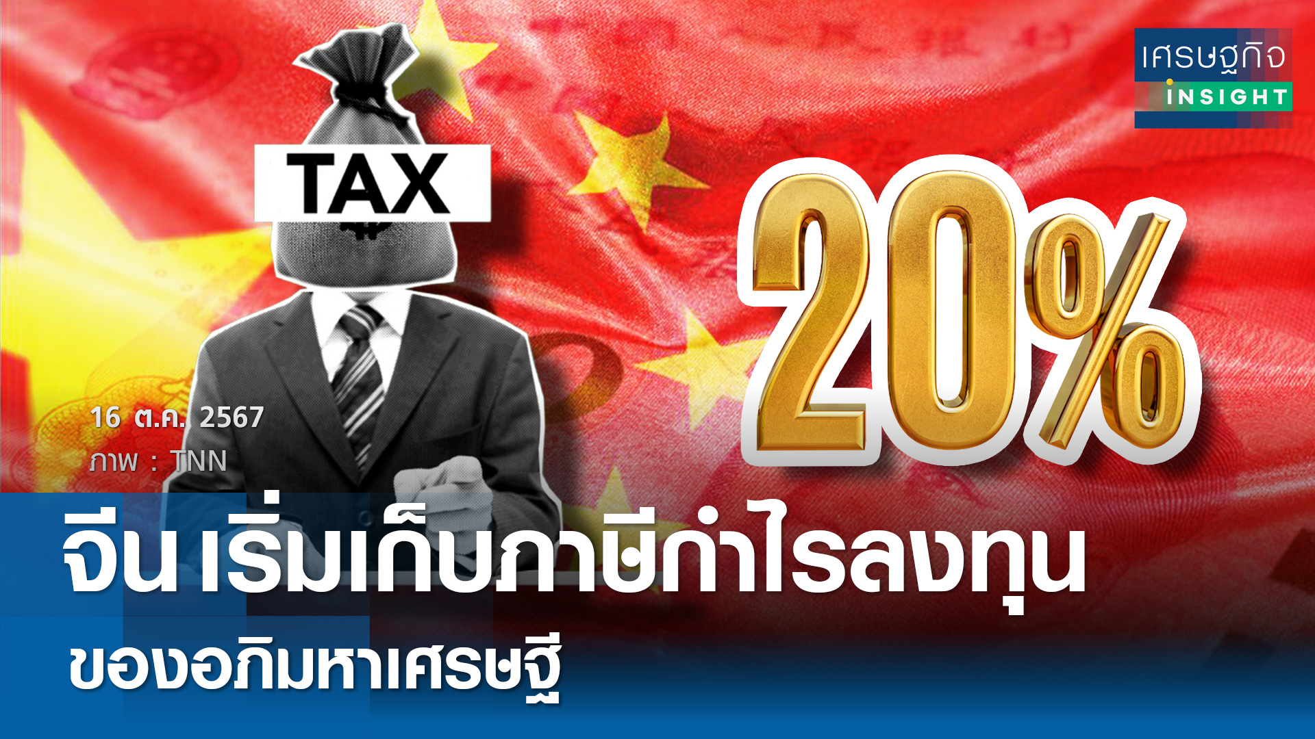 จีนเริ่มเก็บภาษีกำไรลงทุนของอภิมหาเศรษฐี