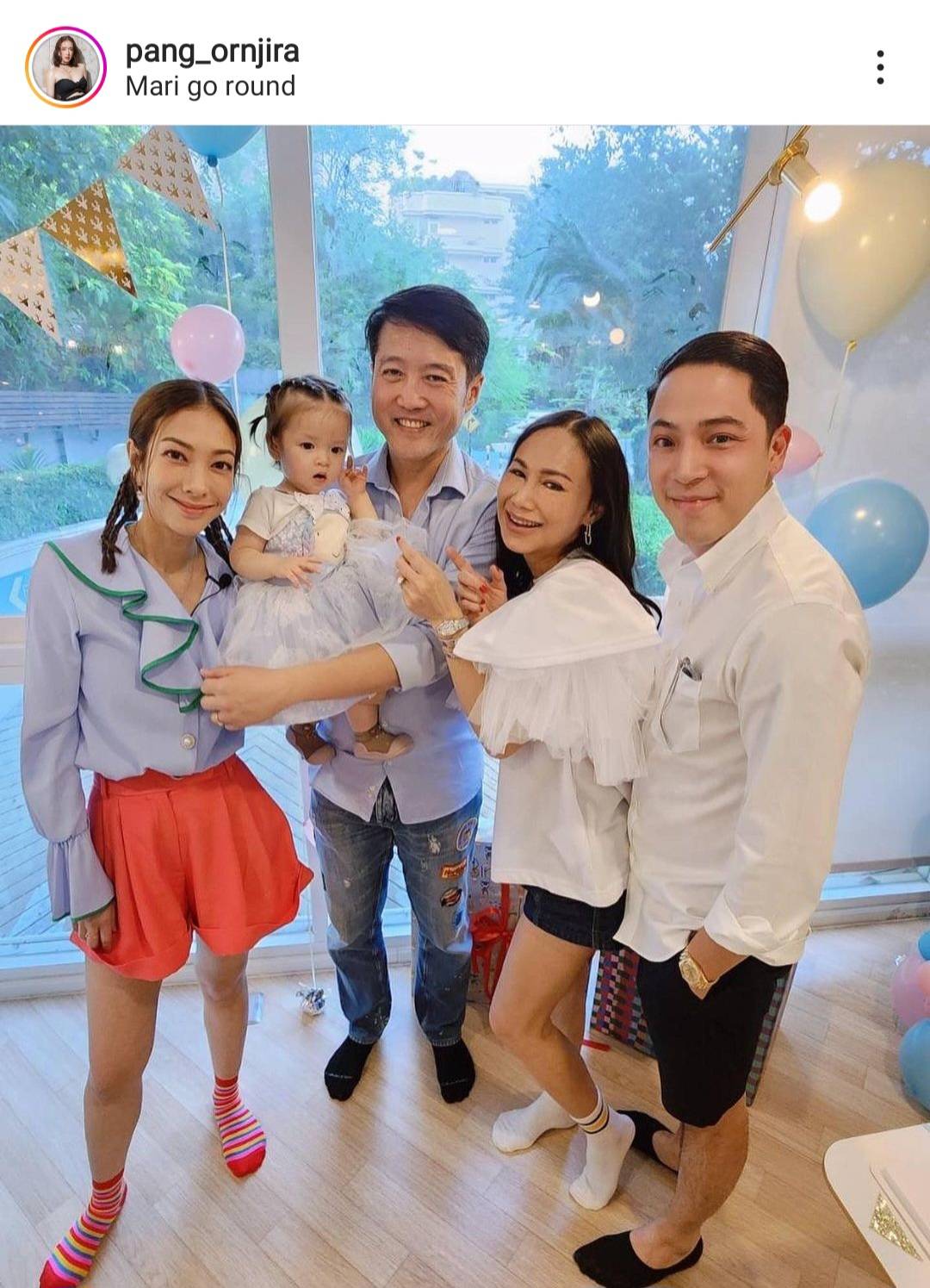 แป้ง อรจิรา เผยภาพครอบครัวสุดอบอุ่น ในงานวันเกิดลูกสาว