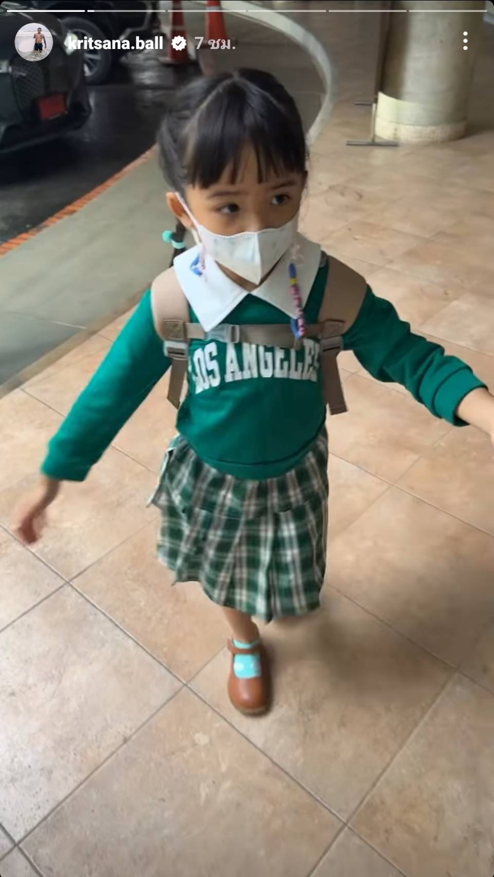 บอล กฤษณะ โพสต์คลิปส่งลูกเข้าโรงเรียนหลัง อุ้ม ลักขณา ประกาศแยกทาง 