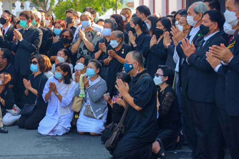 เปิดภาพบรรยากาศเคลื่อนสรีระ สมเด็จพระวันรัต วัดบวรนิเวศราชวรวิหาร