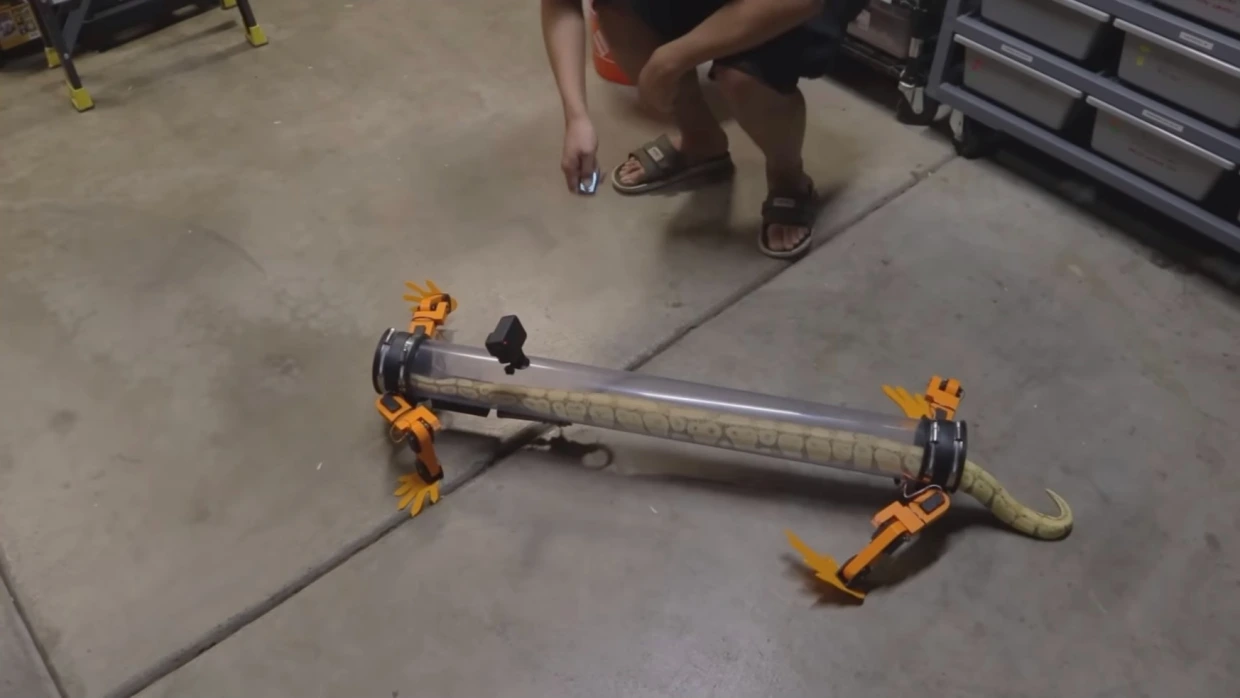 งูมีขา ช่างหาทำ! ยูทูบเบอร์สร้างหุ่นยนต์ขาเทียมสำหรับงู