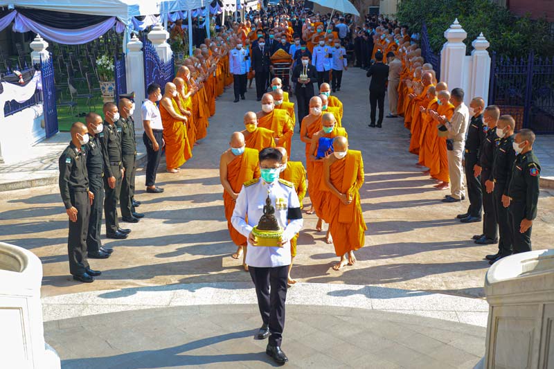 เปิดภาพบรรยากาศเคลื่อนสรีระ สมเด็จพระวันรัต วัดบวรนิเวศราชวรวิหาร