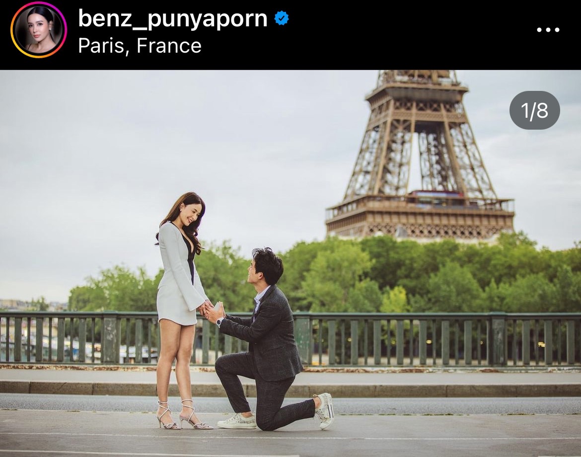 เตรียมสละโสด!! เบนซ์ ปุณยาพร ถูกแฟนหนุ่มคุกเข่าขอแต่งงาน
