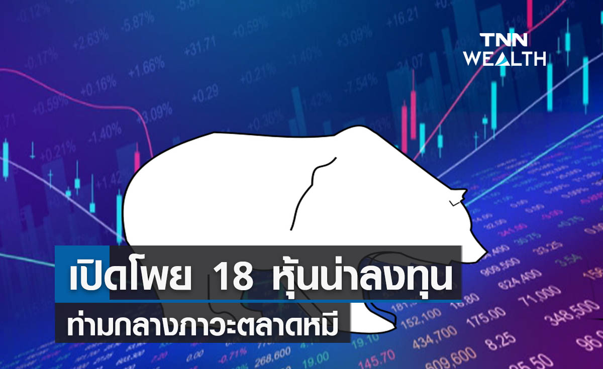 เปิดโพย 18 หุ้นน่าลงทุนท่ามกลางภาวะตลาดหมี