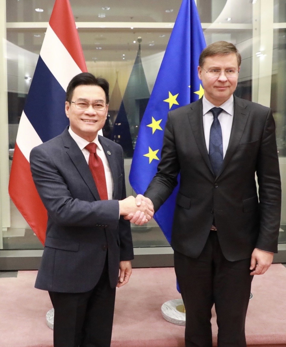 “จุรินทร์” นับหนึ่ง FTA ประวัติศาสตร์ ไทย-อียู หลังถกร่วม 2 ฝ่าย
