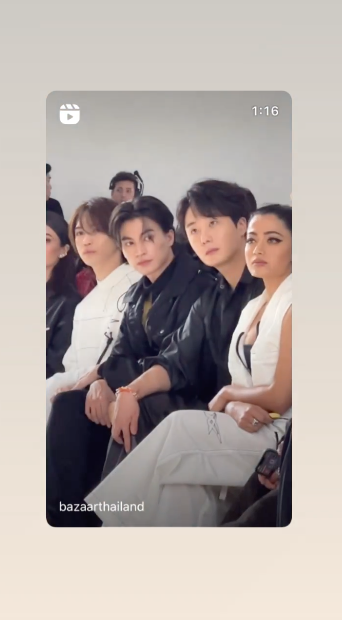 'กลัฟ คณาวุฒิ - จองอิลอู'!! หล่อคูลกระทบไหล่ชมแฟชั่นโชว์ Onitsuka Tiger ที่มิลาน