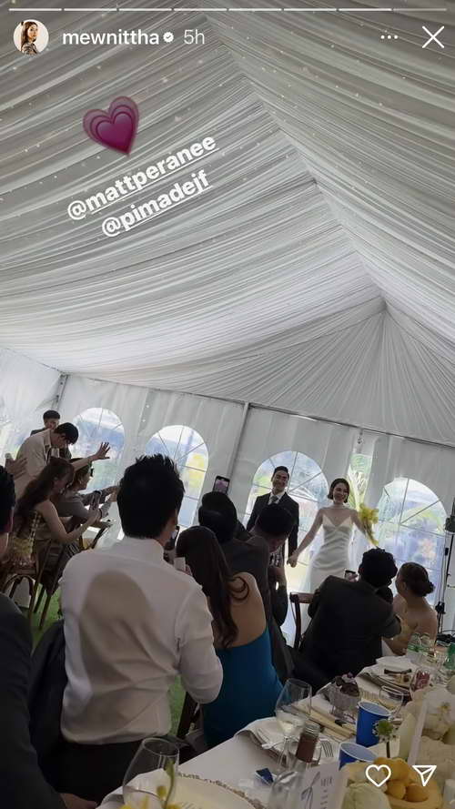 ชิปปิ้ ศิรินทร์ ว่าที่เจ้าสาวคนต่อไป? คว้าช่อดอกไม้งานแต่ง แมท ภีรนีย์ - เฟม ภีมเดช
