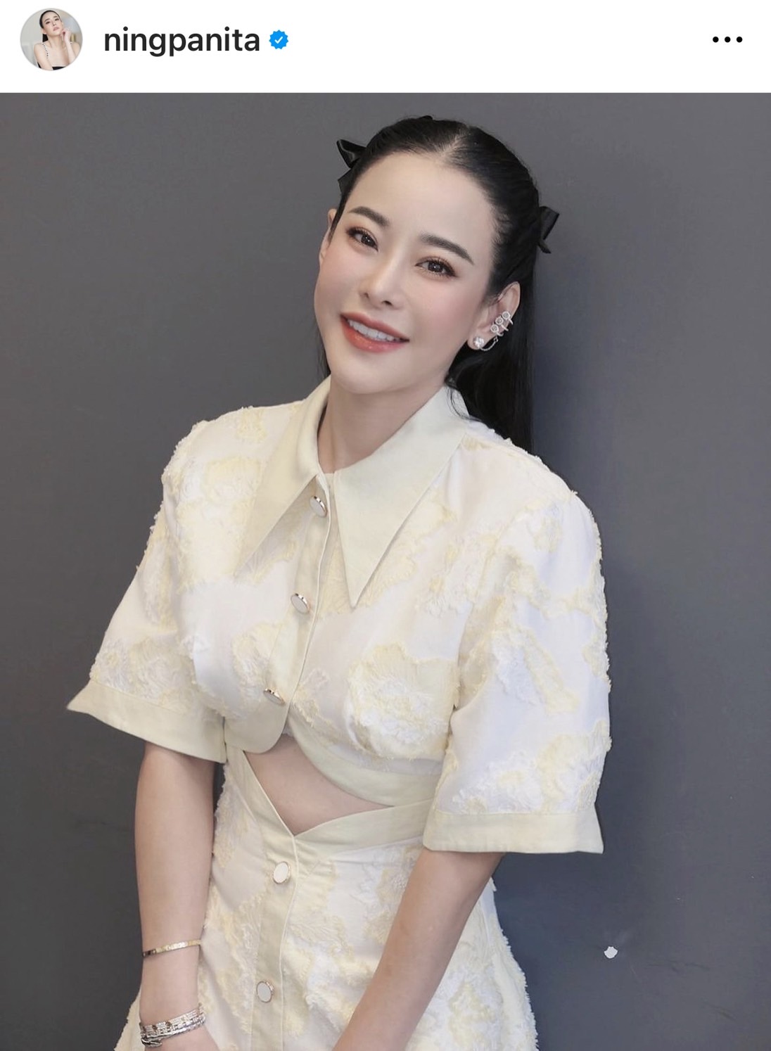 หนิง ปณิตา โพสต์ให้กำลังใจ หมอเมฆ คลินิกถูกไฟไหม้เสียหายหลายล้าน