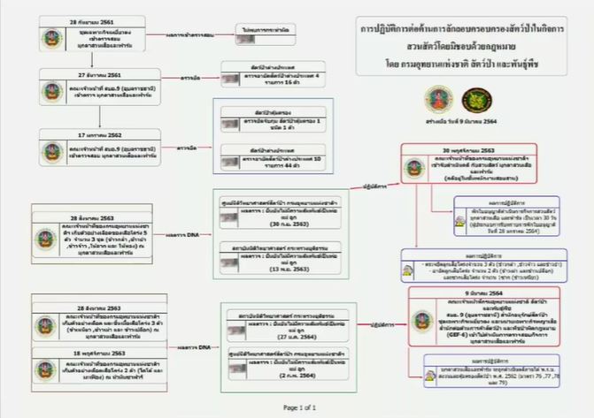 แจ้งข้อหา มุกดาสวนเสือฯ พบ 3 เสือโคร่ง DNA ไม่ตรงปก