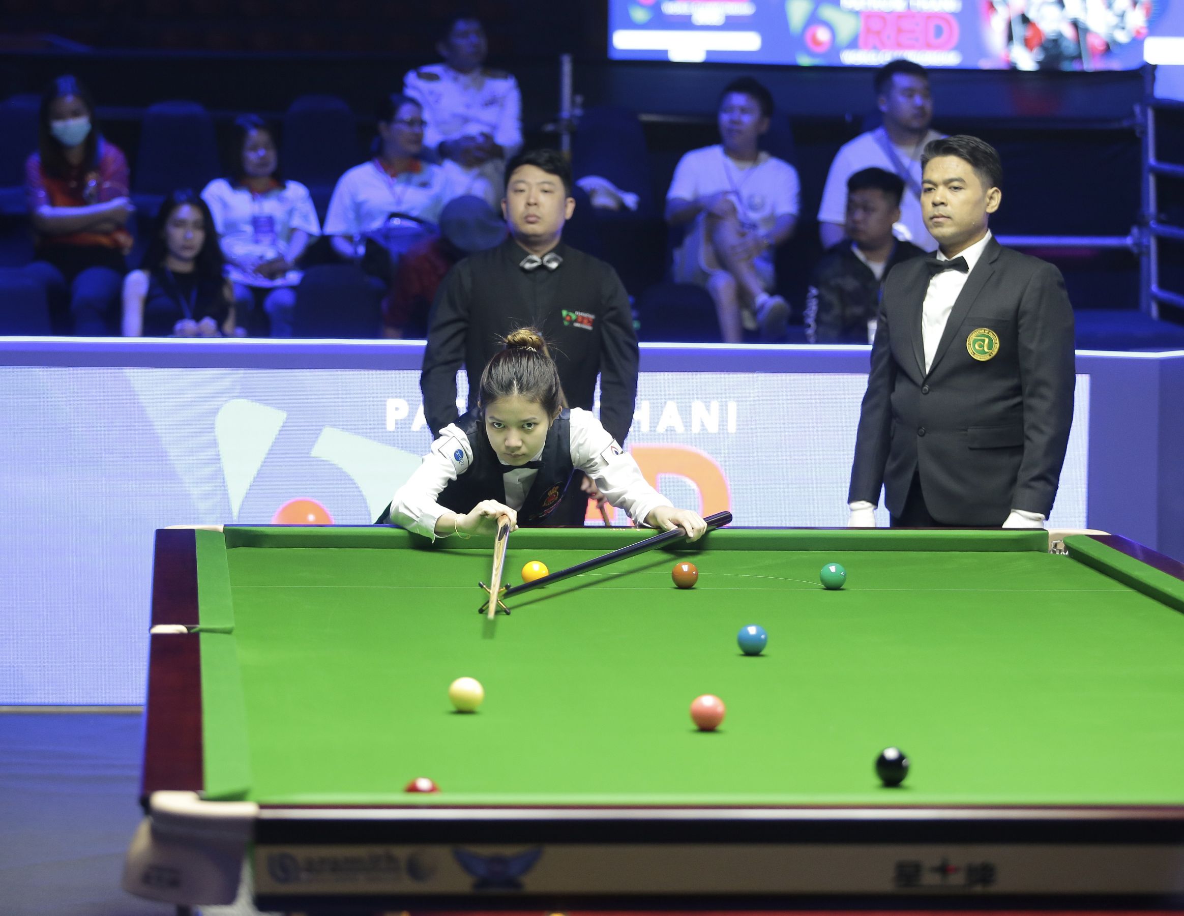 'มิ้งค์ สระบุรี' พลาดท่าพ่ายสาวจีนประเดิมศึกสนุกเกอร์ 6 แดงชิงแชมป์โลก 2023 'มิ้งค์ สระบุรี' พลาดท่าพ่ายสาวจีนประเดิมศึกสนุกเกอร์ 6 แดงชิงแชมป์โลก 2023