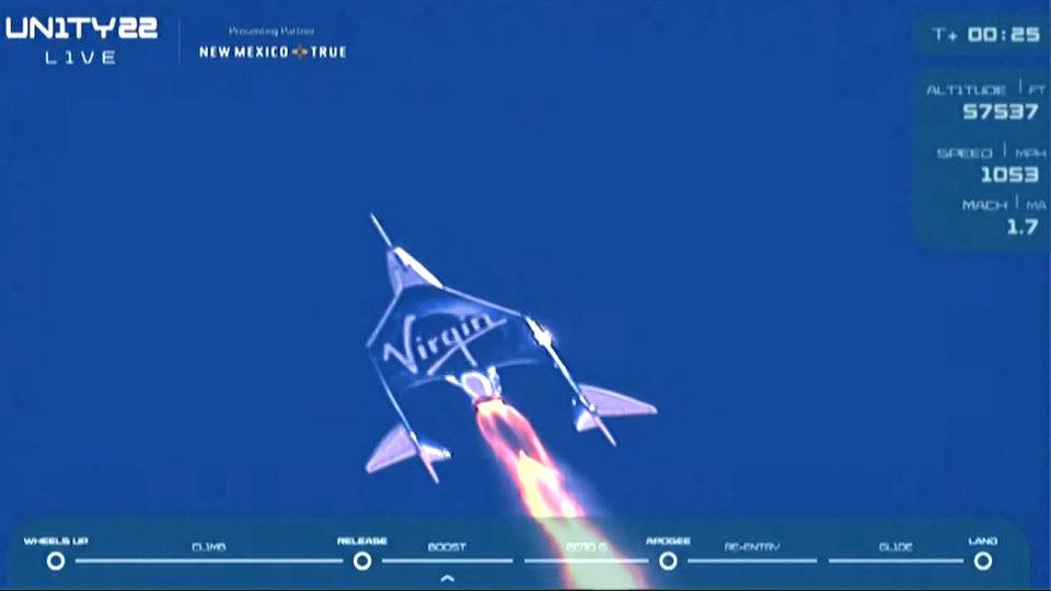 เจ้าของ Virgin Galactic บินสำเร็จ ขิงแรงใส่ Blue Origin!! เจ้าของ Virgin Galactic บินสำเร็จ ขิงแรงใส่ Blue Origin!!