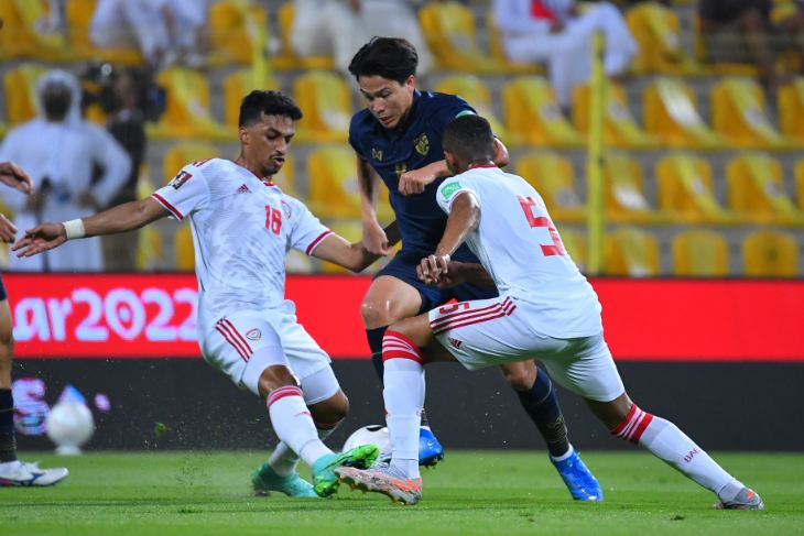 ผลบอลสดคัดบอลโลก 2022 โซนเอเชีย ยูเออี พบ ไทย