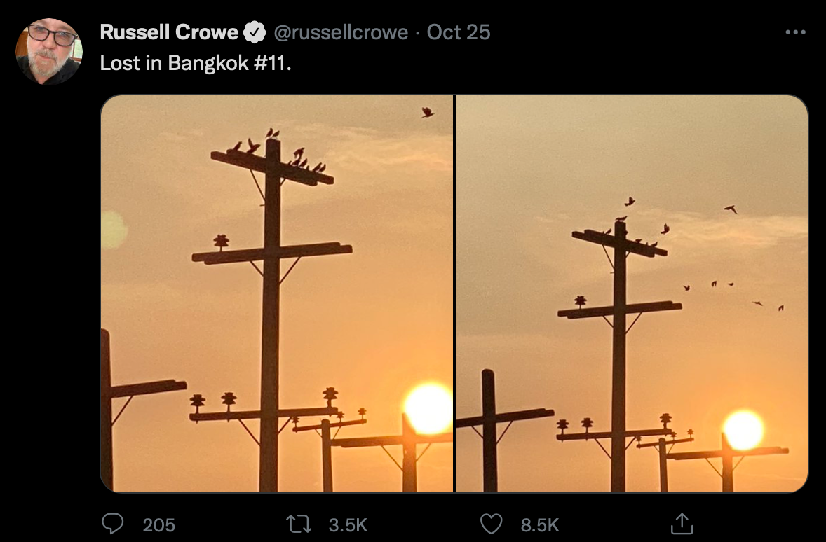 รัสเซล โครว์บอกลากทม.อวยพรส่งท้ายให้มีความสุข รัสเซล โครว์บอกลากทม.อวยพรส่งท้ายให้มีความสุข