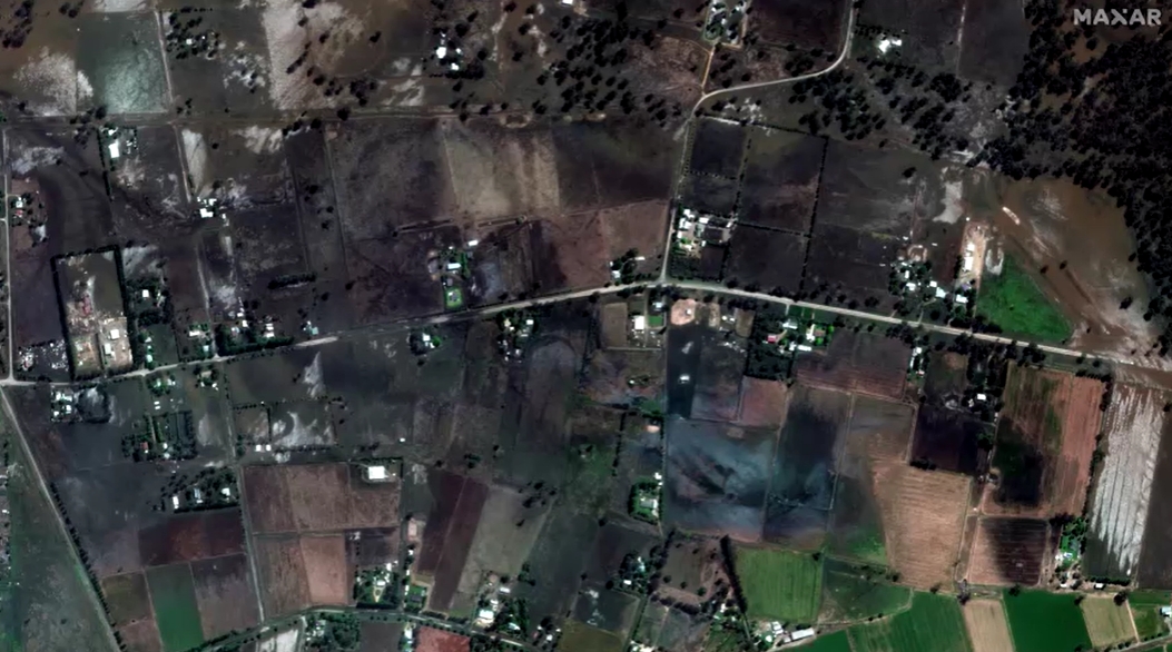 เปิดภาพดาวเทียมล่าสุดเปรียบเทียบก่อน-หลังน้ำท่วมออสเตรเลีย