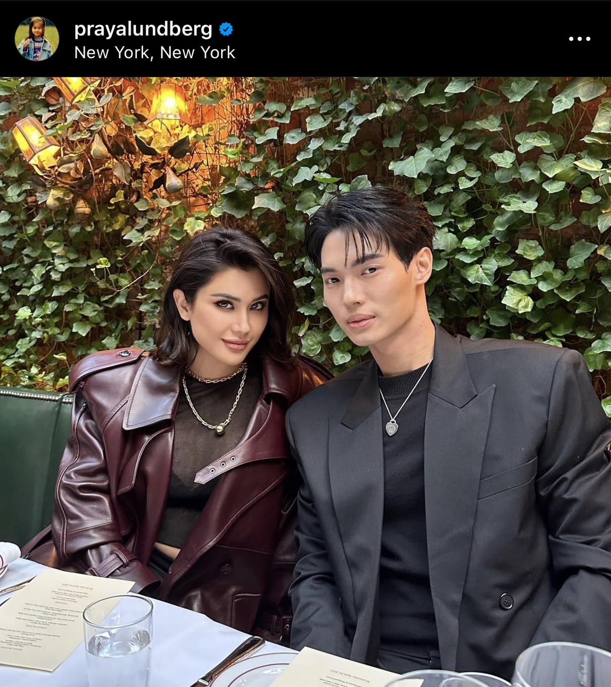 ปู ไปรยา โพสต์ภาพดินเนอร์สุดพิเศษ ร่วมเฟรมกับซุปตาร์หนุ่ม วิน เมธวิน