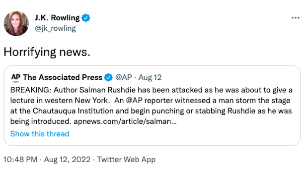ถูกขู่เอาชีวิต!! ‘เจ.เค. โรว์ลิ่ง’ ให้ตำรวจดูแลหลังเกรียนคีย์บอร์ดคอมเมนต์แรง ถูกขู่เอาชีวิต!! ‘เจ.เค. โรว์ลิ่ง’ ให้ตำรวจดูแลหลังเกรียนคีย์บอร์ดคอมเมนต์แรง
