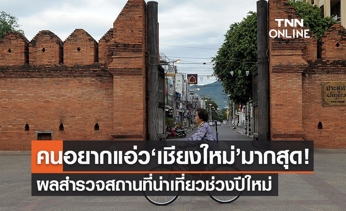 ผลสำรวจพบคนอยากเที่ยว "เชียงใหม่" มากที่สุดช่วงปีใหม่นี้