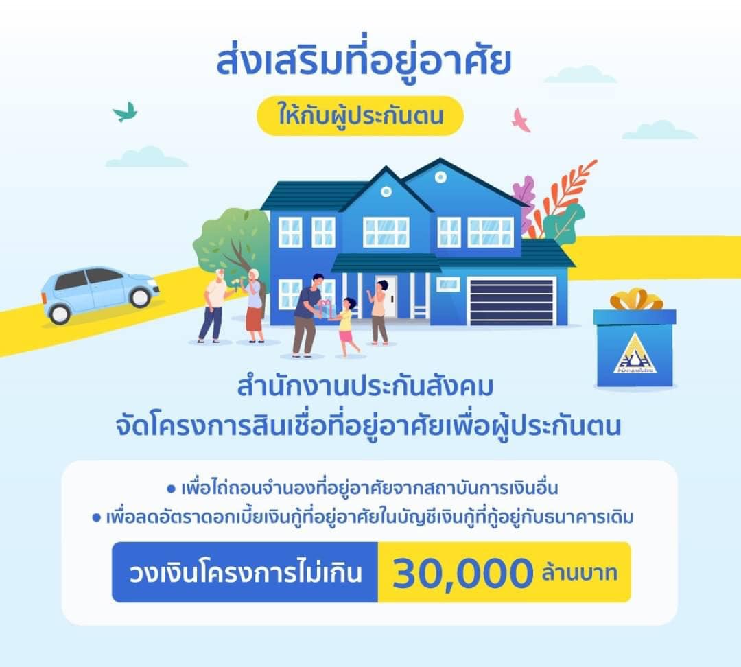 กู้ซื้อบ้าน ปี 66 ธอส.มอบสิทธิสินเชื่อ “ผู้ประกันตน”วงเงินไม่เกิน 2 ล้าน กู้ซื้อบ้าน ปี 66 ธอส.มอบสิทธิสินเชื่อ “ผู้ประกันตน”วงเงินไม่เกิน 2 ล้าน