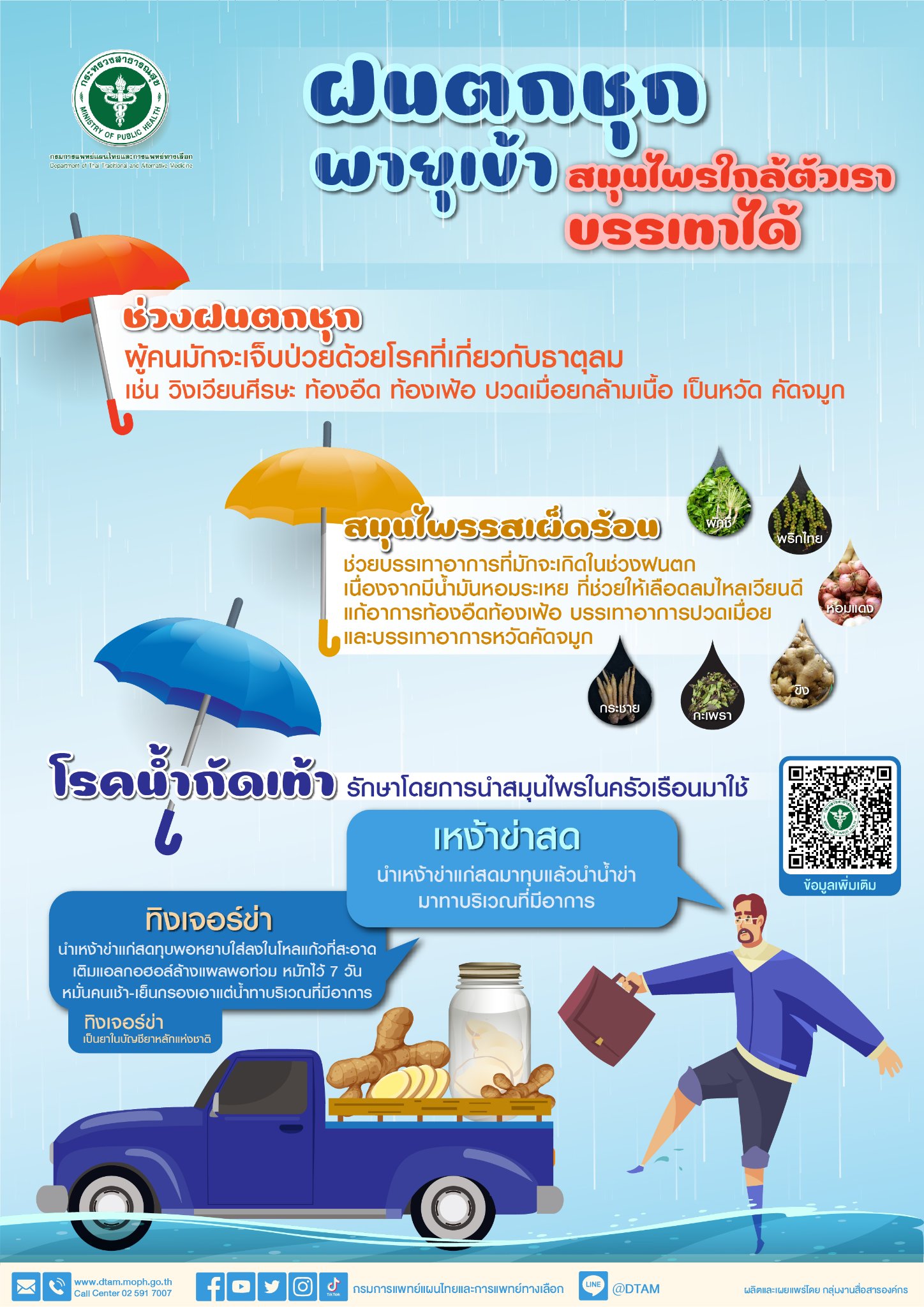 ฝนตกบ่อย เปิดเมนูอาหารเสริมภูมิคุ้มกัน พร้อมแนะวิธีทำ ทิงเจอร์ข่า รักษาโรคน้ำกัดเท้า