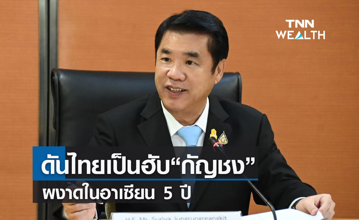  "สุริยะ" ดันไทยเป็นฮับพืชกัญชงผงาดในอาเซียน 5 ปี  ปั๊มรายได้ 2.5 หมื่นล้าน 