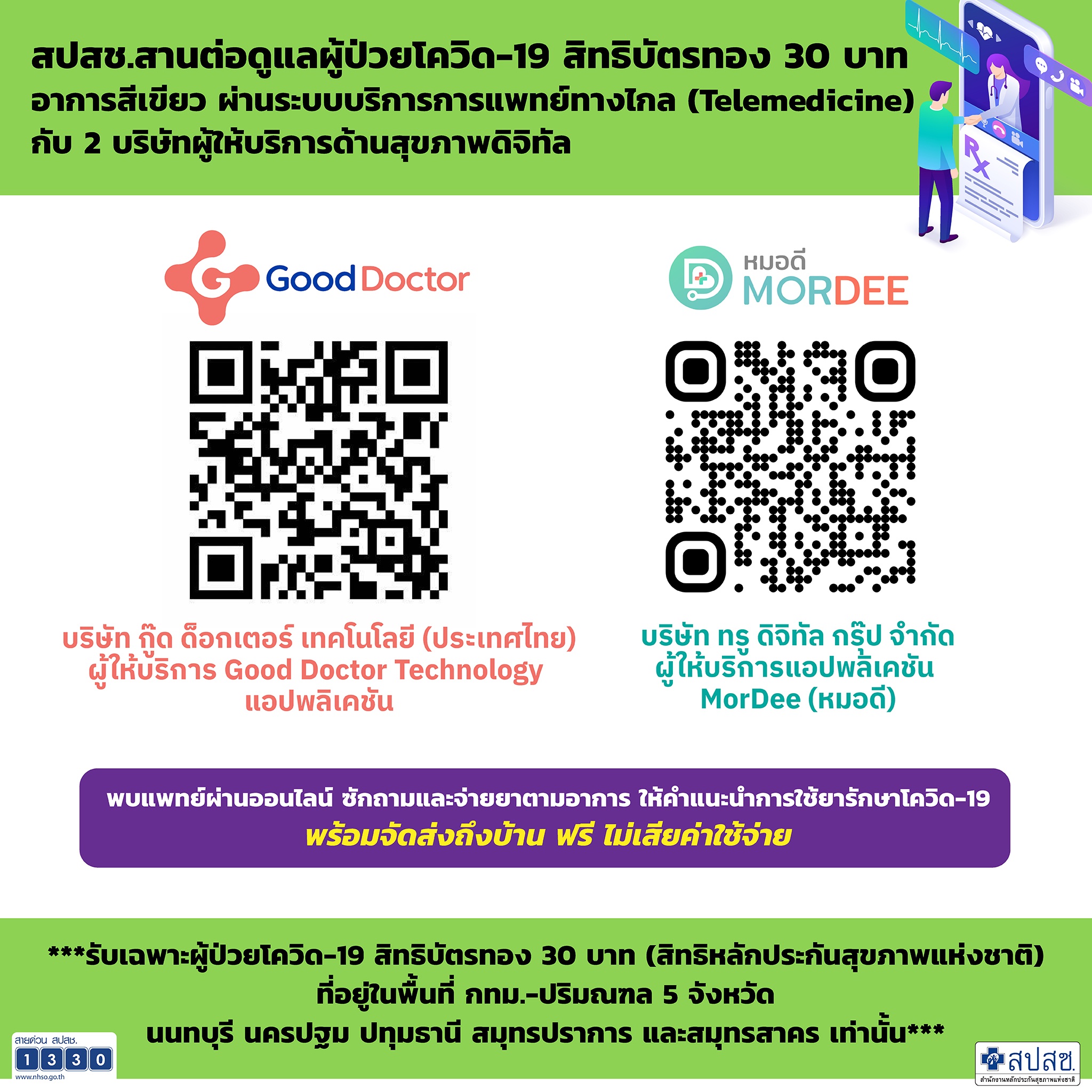 ต่อยอด เจอ-แจก-จบ สู่ สแกน(หรือโทร)-แจก-จบ  เพิ่มช่องทางรักษาโควิด 19