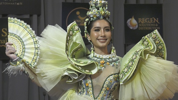 “ใบตอง จรีรัตน์” โชว์ชุดประจำชาติ พร้อมชิงเวทีมิสเอิร์ธ 2021 (มีคลิป)