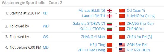 โปรแกรมการถ่ายทอดสดแบดมินตัน 'เยอรมันโอเพ่น2022' รอบรองชนะเลิศ