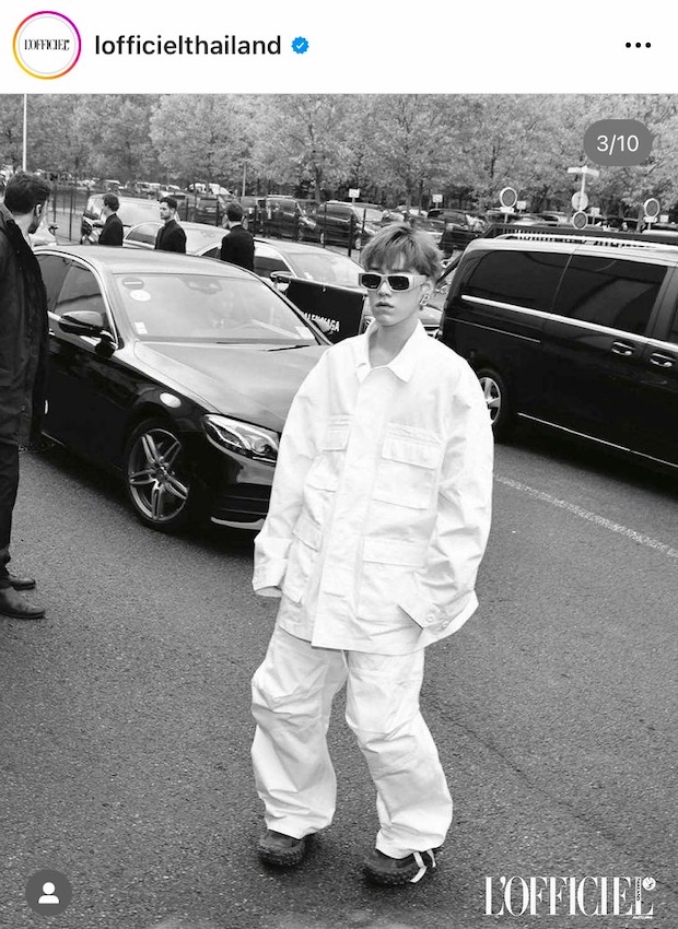 ‘พีพี กฤษฏ์’ กระทบไหล่ ‘บรู๊คลิน เบ็คแฮม’ & ‘แอชลีย์ พาร์ค’ ที่ปารีสแฟชั่นวีค