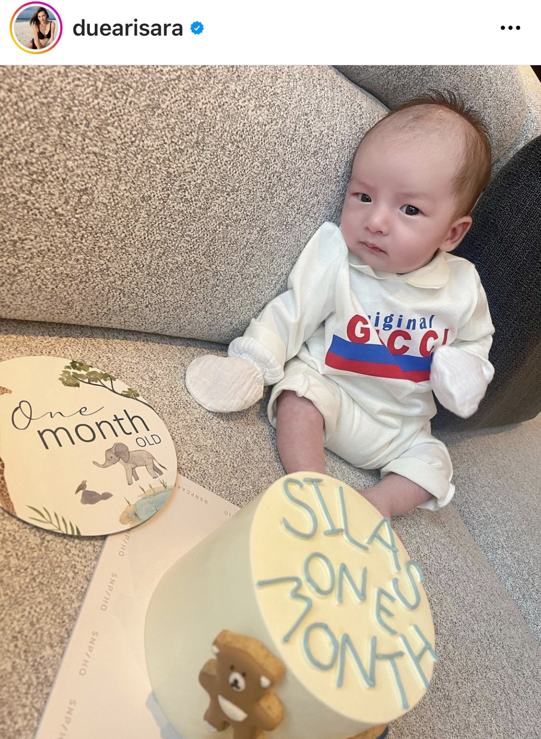 ดิว อริสรา อวดภาพน่ารัก น้องไซลาส ครบ 1 เดือน หลายอารมณ์ใน 5 นาที 