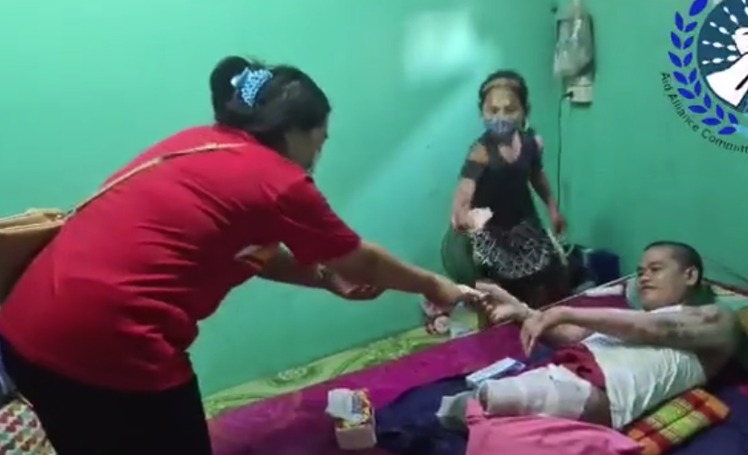 ลูกจ้างเมียนมาถูกรางวัลที่ 1 แบ่งเงิน 3.5 ล้านบริจาคช่วยคนพิการ