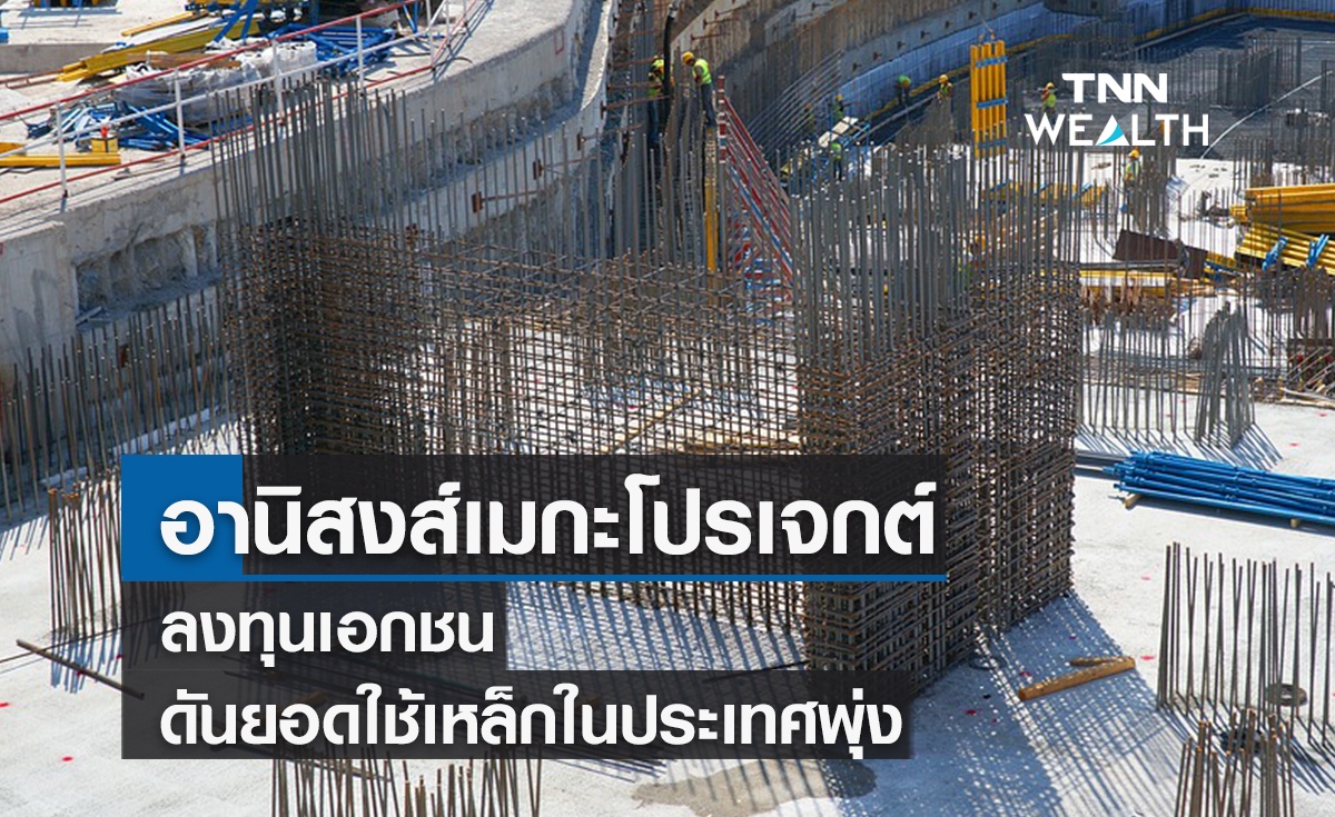 อานิสงส์เมกะโปรเจกต์-ลงทุนเอกชน  ดันยอดใช้เหล็กในประเทศพุ่ง